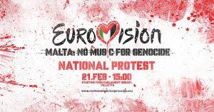 מחאה פרו-פלסטינית במלטה דורשת פרישה מאירוויזיון 2026 עקב השתתפות ישראל